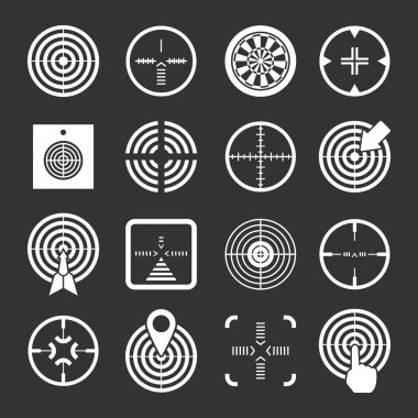 Set icons of target and sights clipart