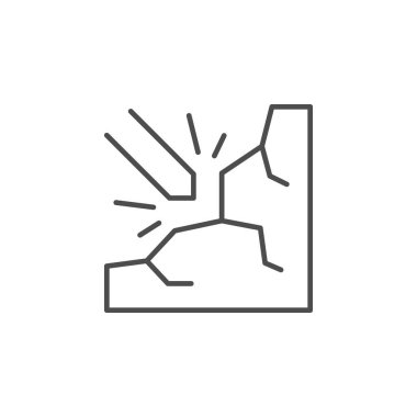 İmha süreci satır ana hatları simgesi