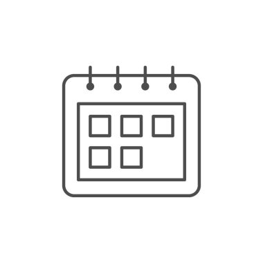 Takvim çizgisi simgesi veya zamanlama kavramı