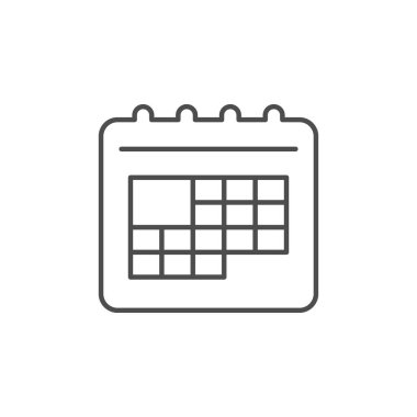 Takvim çizgisi simgesi veya zamanlama kavramı