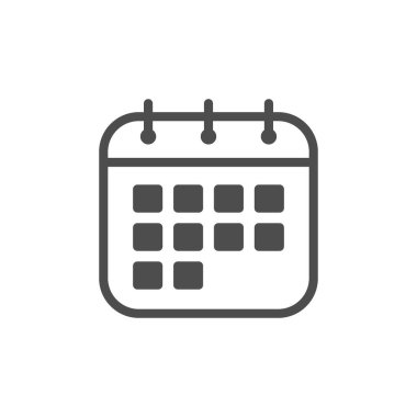 Takvim simgesi ya da zamanlama konsepti
