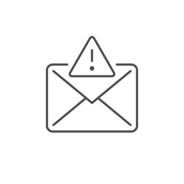 Önemli posta satırı anahat simgesi