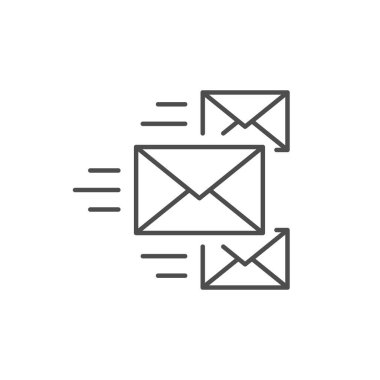 Kitle posta satırı ana hatları simgesi