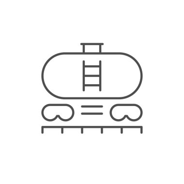 Demiryolu tank hattı ana hatları simgesi