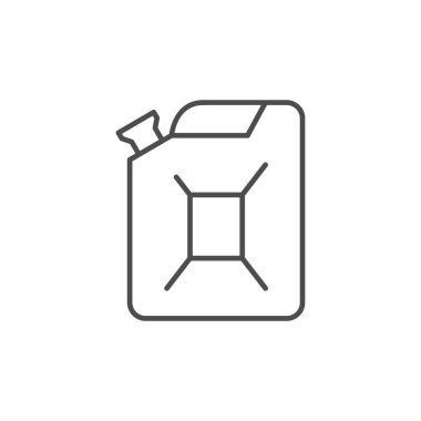 Yakıt kutusu çizgisi ana hatları simgesi