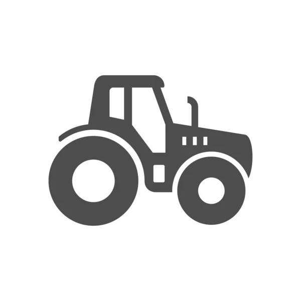 Tractor or agricultural vehicle glyph icon — Wektor stockowy