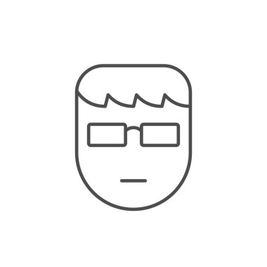 İş adamı veya yönetici satırı ana hatları simgesi