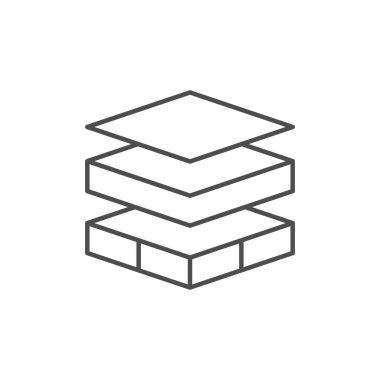 Çoklu katmanlı satır ana hatları simgesi