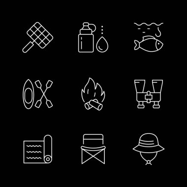 Kamp için çizgi simgeleri belirle