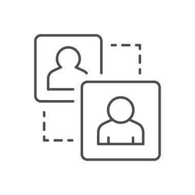 Çevrimiçi sohbet hattı ana hatları simgesi