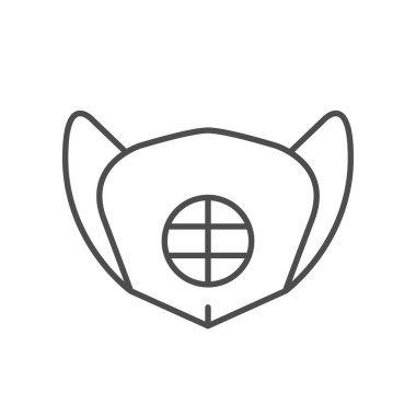 Endüstriyel solunum hattı ana hatları simgesi