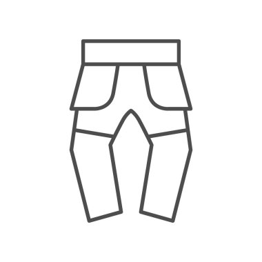 İş pantolonu taslak simgesi