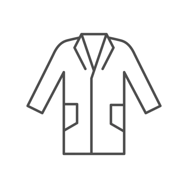 Robe or bathrobe line outline icon — Stock Vector