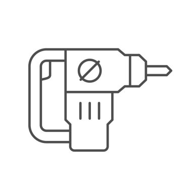 Döner çekiç çizgisi ana hatları simgesi