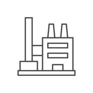 Fabrika ya da bitki çizgisi ana hatları simgesi