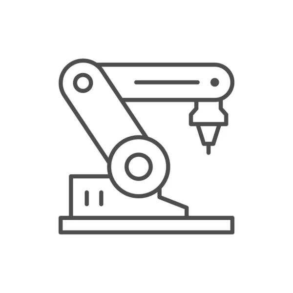 Ikona obrysu linky robotického zařízení — Stockový vektor