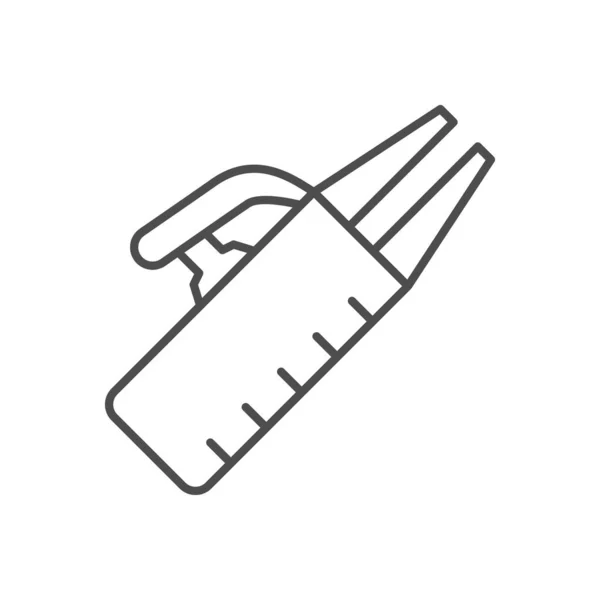 Ikona obrysu svařovací svorky — Stockový vektor