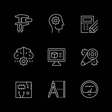 Mühendisliğin çizgi simgelerini ayarla