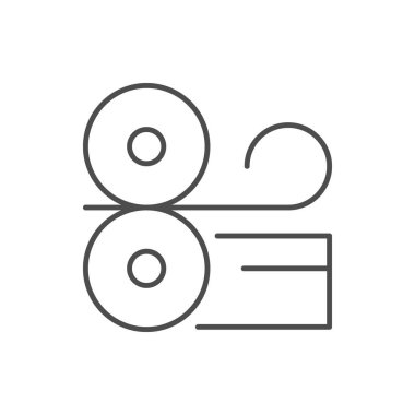 Metal kaydırma çizgisi ana hatları simgesi