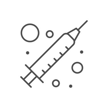 Şırınga ya da enjektör çizgisi ana simgesi