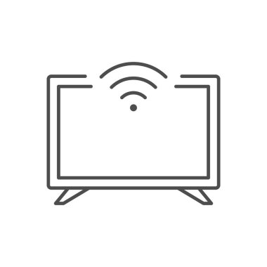 Wi Fi TV hattı ana hatları simgesi