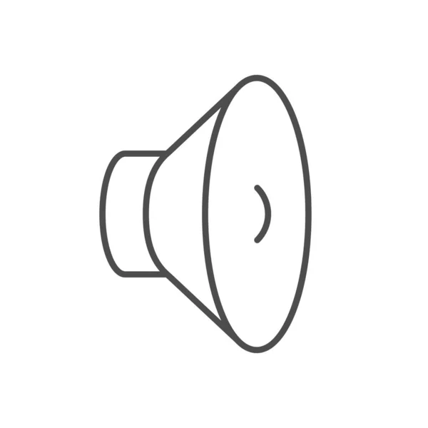 Speaker or line outline icon — 스톡 벡터