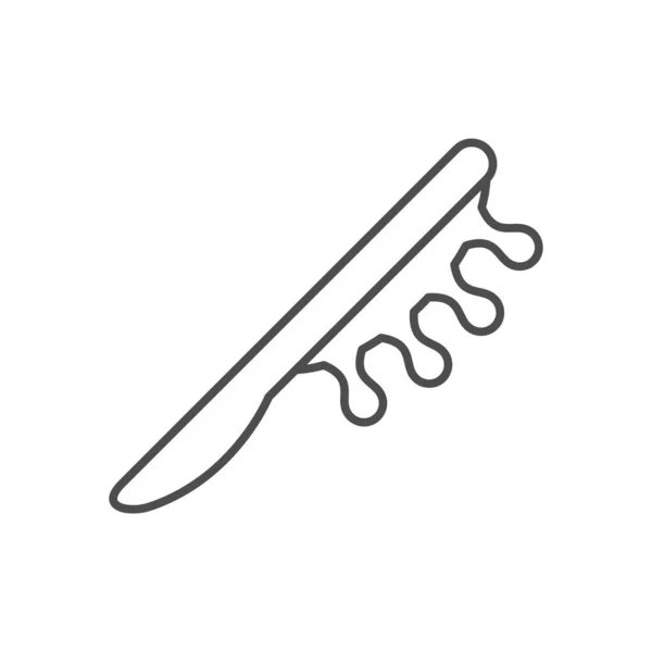 Manual massager line outline icon — Διανυσματικό Αρχείο