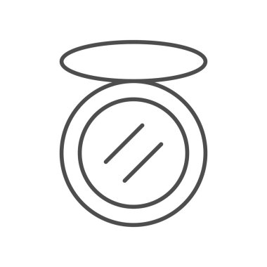 Kozmetik kızarma çizgisi ana hatları simgesi