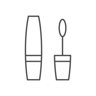 Kozmetik rimel çizgisi ana hatları simgesi