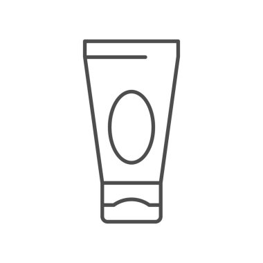 Kozmetik krem çizgisi ana hatları simgesi