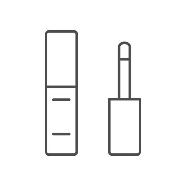 Sıvı ruj çizgisi ana hatları simgesi