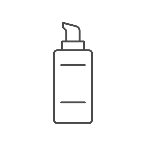 Icono de esquema de línea de espuma cosmética — Vector de stock