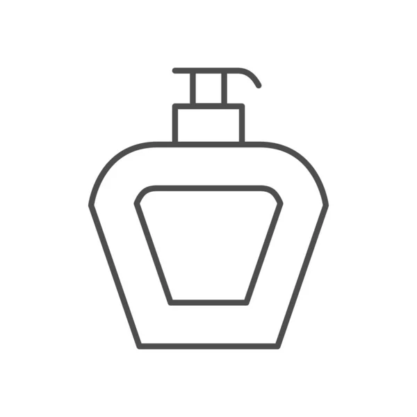 Icona del contorno linea dispenser cosmetico — Vettoriale Stock