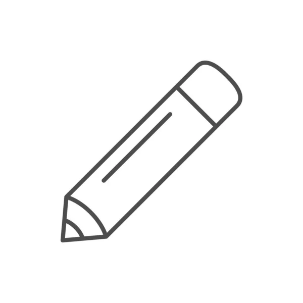 Linea cosmetica icona contorno matita — Vettoriale Stock