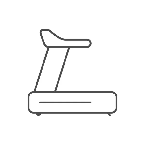 Laufband Oder Laufband Icon Isoliert Auf Weiß Vektorillustration — Stockvektor