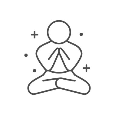 Dua işlem çizgisi simgesi beyaza izole edildi. Vektör illüstrasyonu