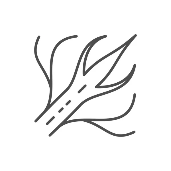 Людський Нерв Контур Лінії Піктограми Ізольовані Білому Векторні Ілюстрації — стоковий вектор