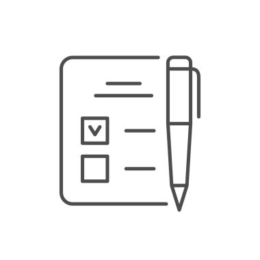 Beyaz üzerine izole edilmiş doldurma çizgisi simgesi. Vektör illüstrasyonu