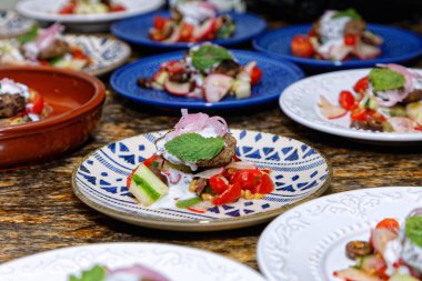 Lezzetli yemekler, seçici odaklanma.