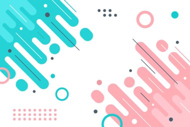 Soyut arkaplan memphis vektör tasarımı