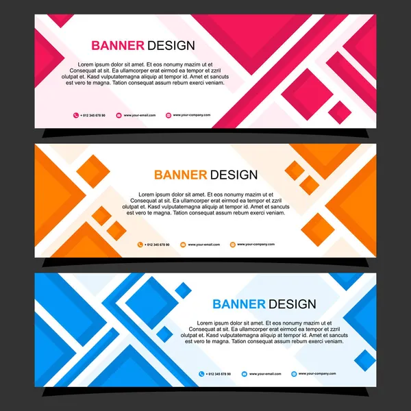 Krásné Podnikání Moderní Banner Design Kolekce — Stockový vektor