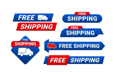 Free shipping label design sale promotion collection