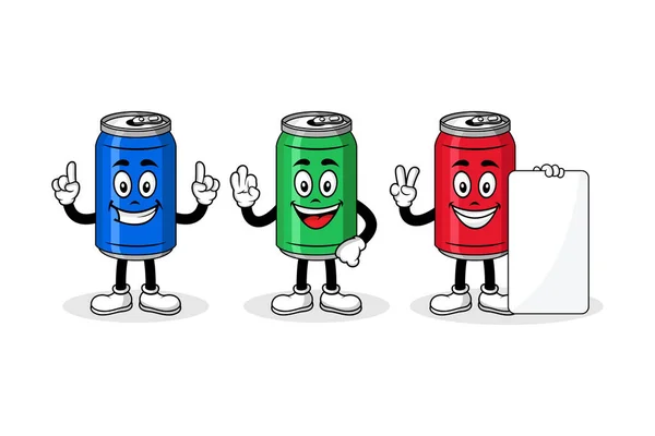 Soda maskot karakter tasarım koleksiyonu yapabilir.