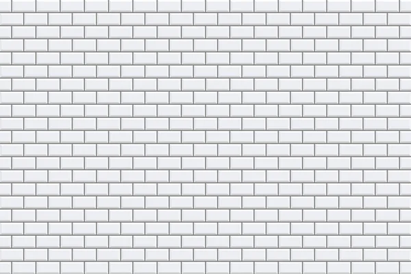 White Brick Wall Background Vector Design Illustration — Stock Vector