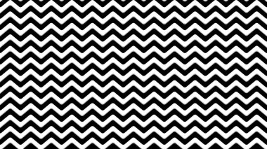 Zig zag yuvarlak, pürüzsüz desen siyah ve beyaz tasarım arka planı