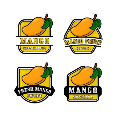 Mango rozet vektör logo koleksiyonu