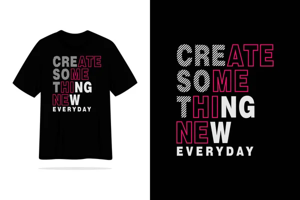 创造一些新的日常T恤引用灵感向量设计 — 图库矢量图片