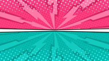 Pop Art Mizah Yarım Tonlama Düz Tasarım Arkaplanı