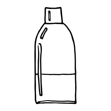 Banyo duşu vektör çizimi için şişe