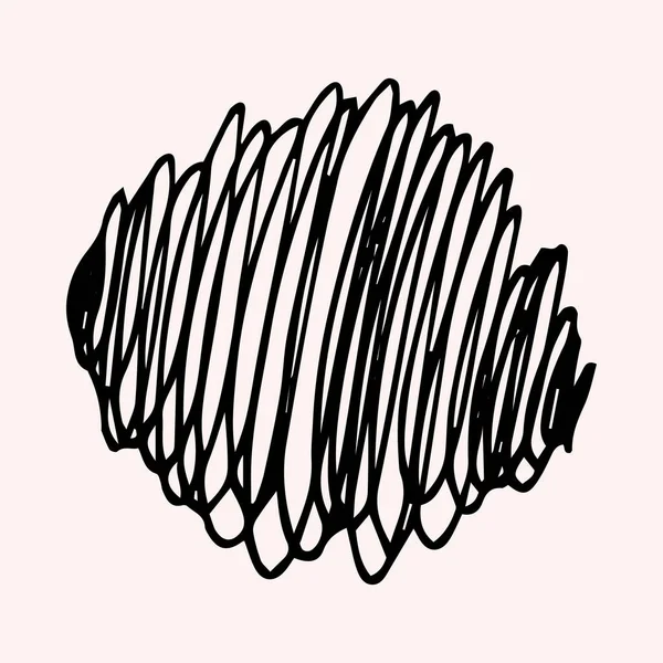 Espiral remolino swash garabato símbolo dibujado a mano línea — Archivo Imágenes Vectoriales